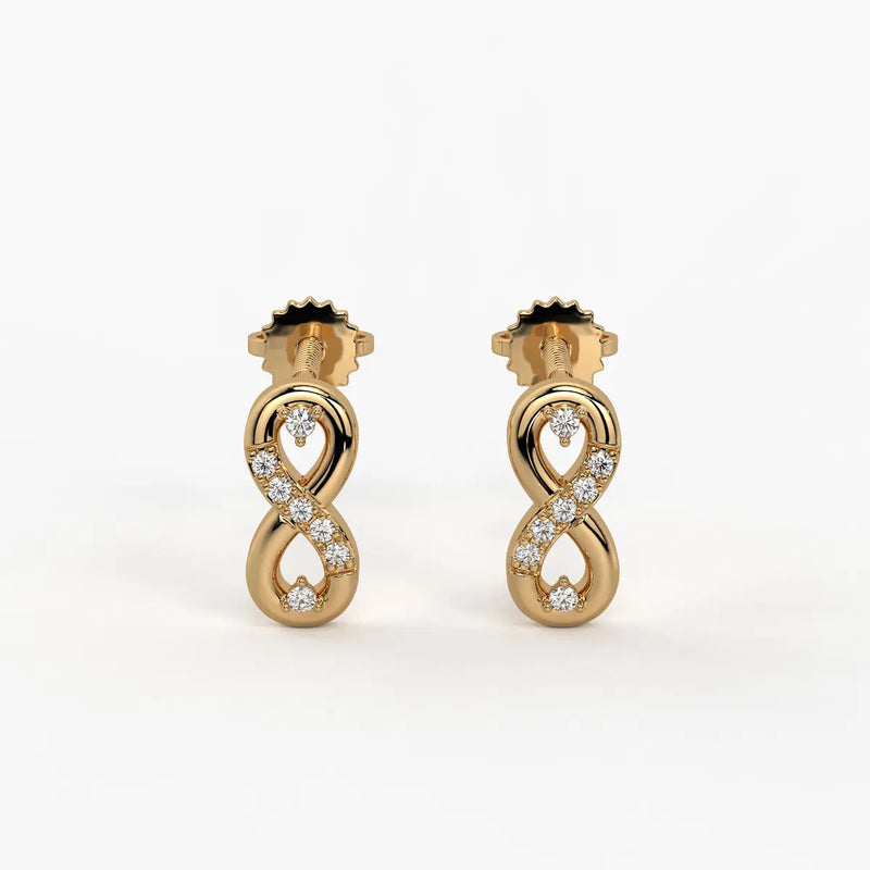 Velmira Loopline Diamond Stud Earrings