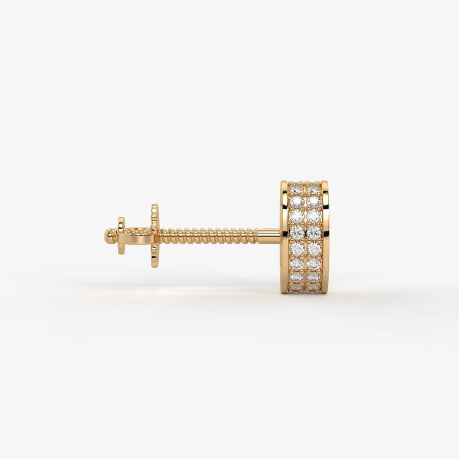 Imperio Oval Command Diamond Stud Earrings
