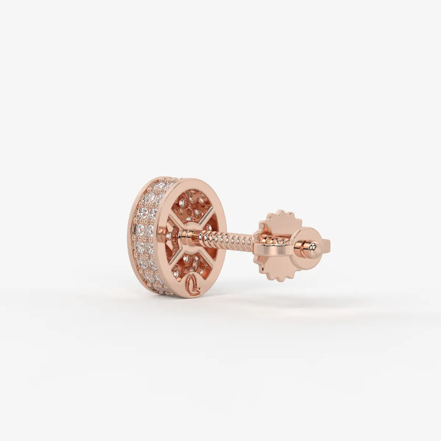 Imperio Oval Command Diamond Stud Earrings