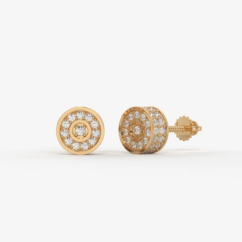 Orbit Core Diamond Stud Earrings