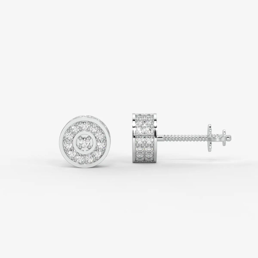 Orbit Core Diamond Stud Earrings