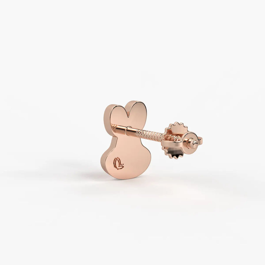 Playful Bunny Pop Stud Earrings
