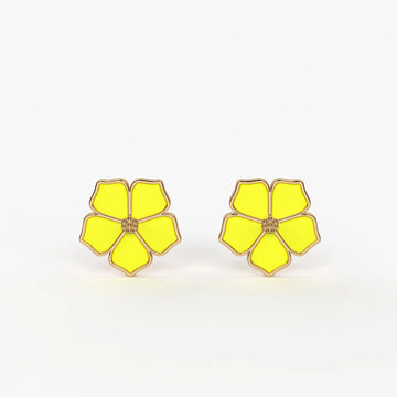 Sunshine Bloom Petal Earrings