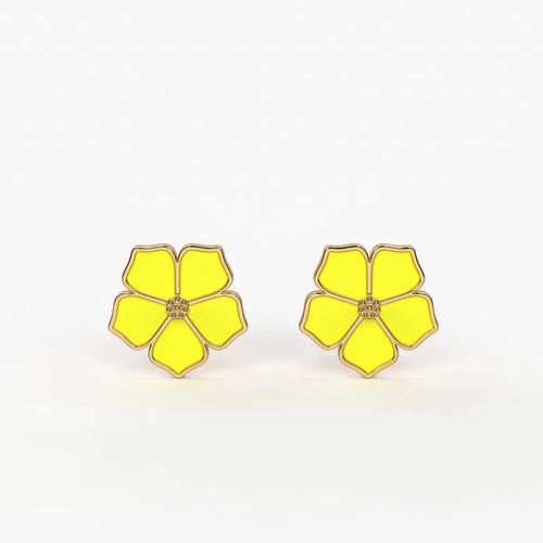 Sunshine Bloom Petal Earrings