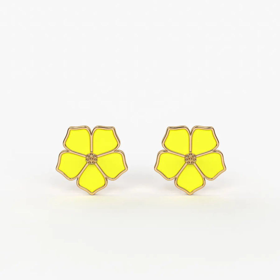 Sunshine Bloom Petal Earrings