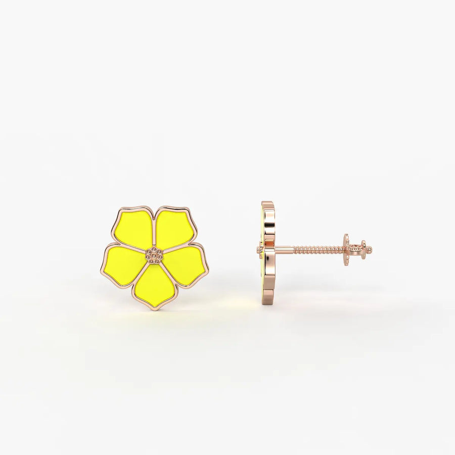 Sunshine Bloom Petal Earrings