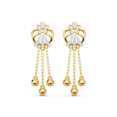Tanvi Tassel Diamond Earrings