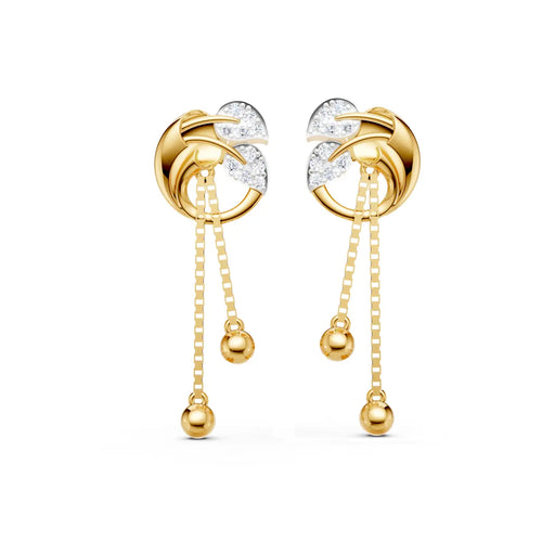 Nysa Foliage Diamond Earrings