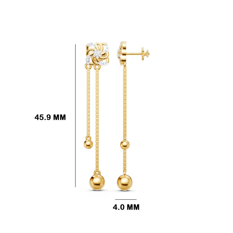 Charvi Pinwheel Diamond Earrings