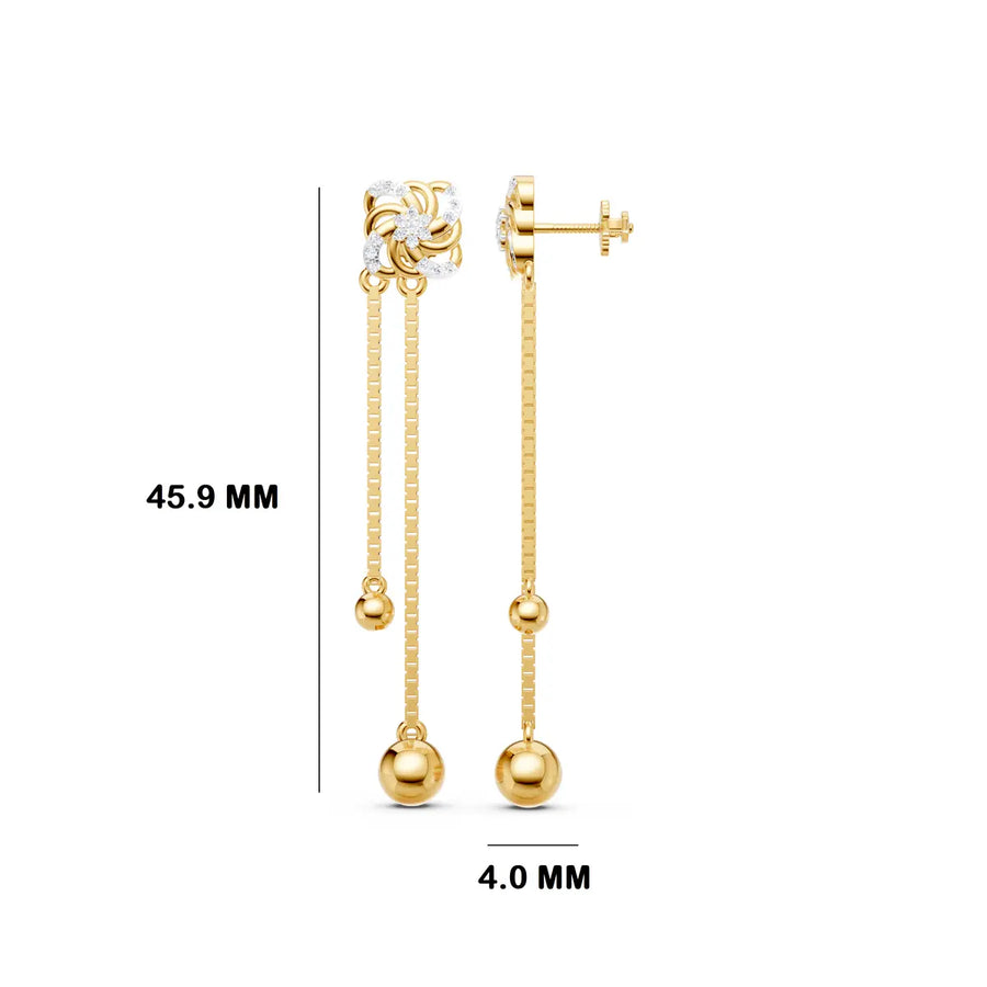 Charvi Pinwheel Diamond Earrings