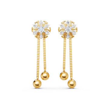 Veda Sunburst Diamond Earrings