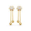 Veda Sunburst Diamond Earrings