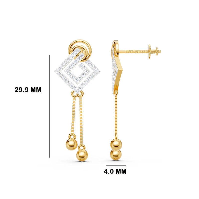 Tisya Tessera Diamond Earrings