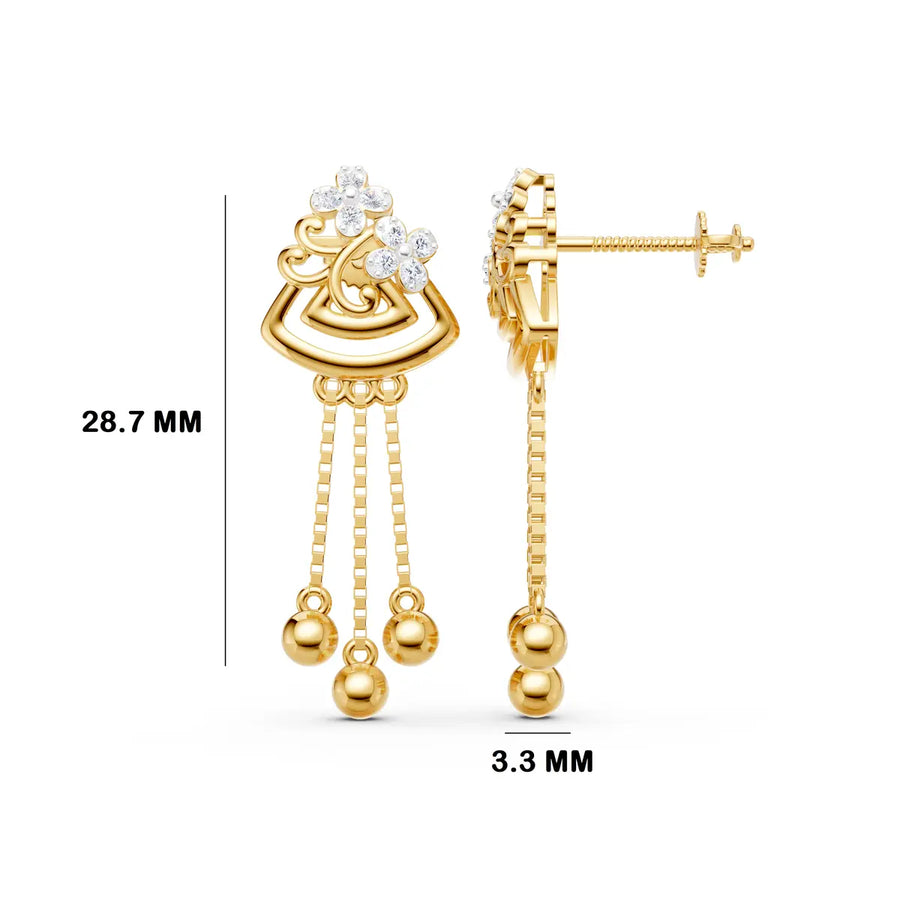 Mihika Arch Diamond Earrings