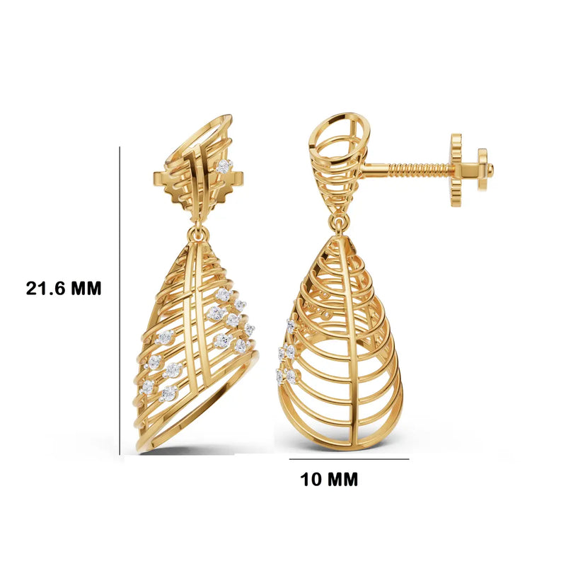 Tisha Geometric Diamond Earrings