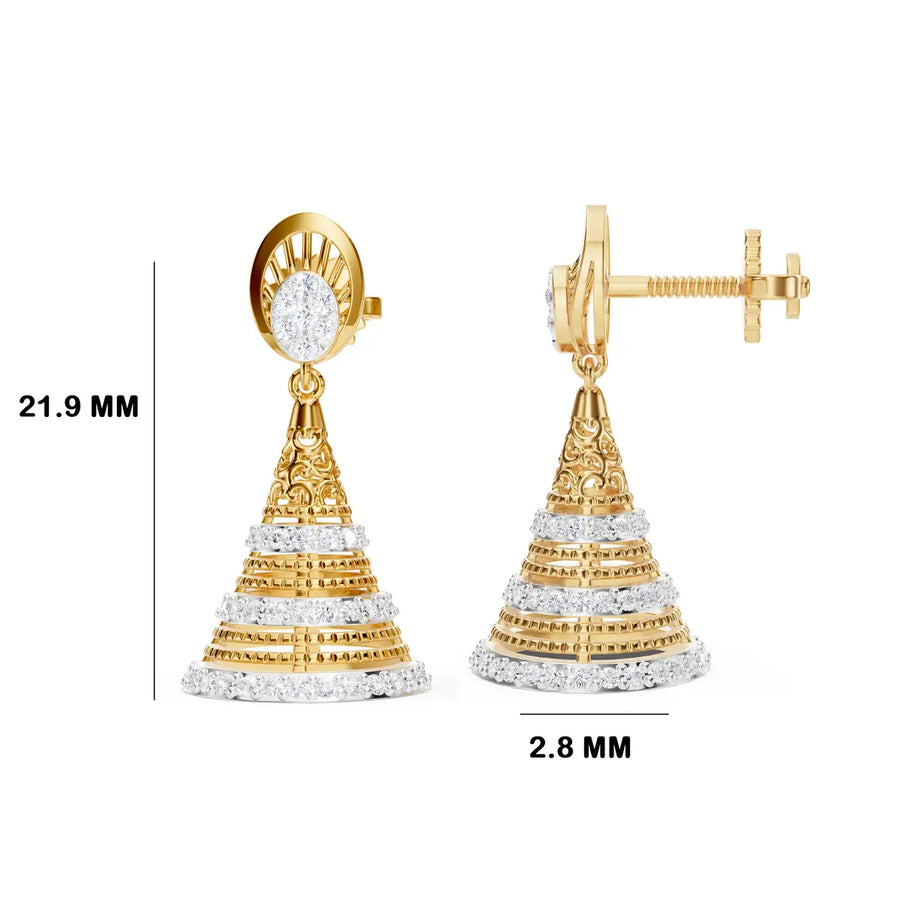 Aarvelli Bell Cascade Jhumki