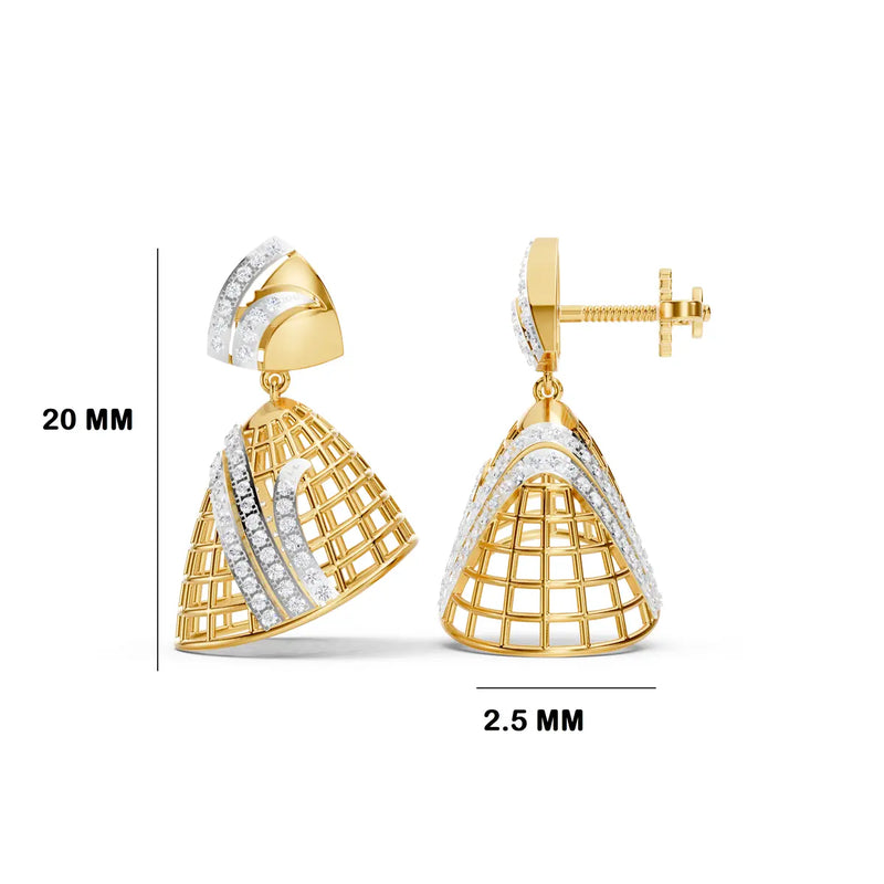 Kavessra Lattice Sway Jhumki