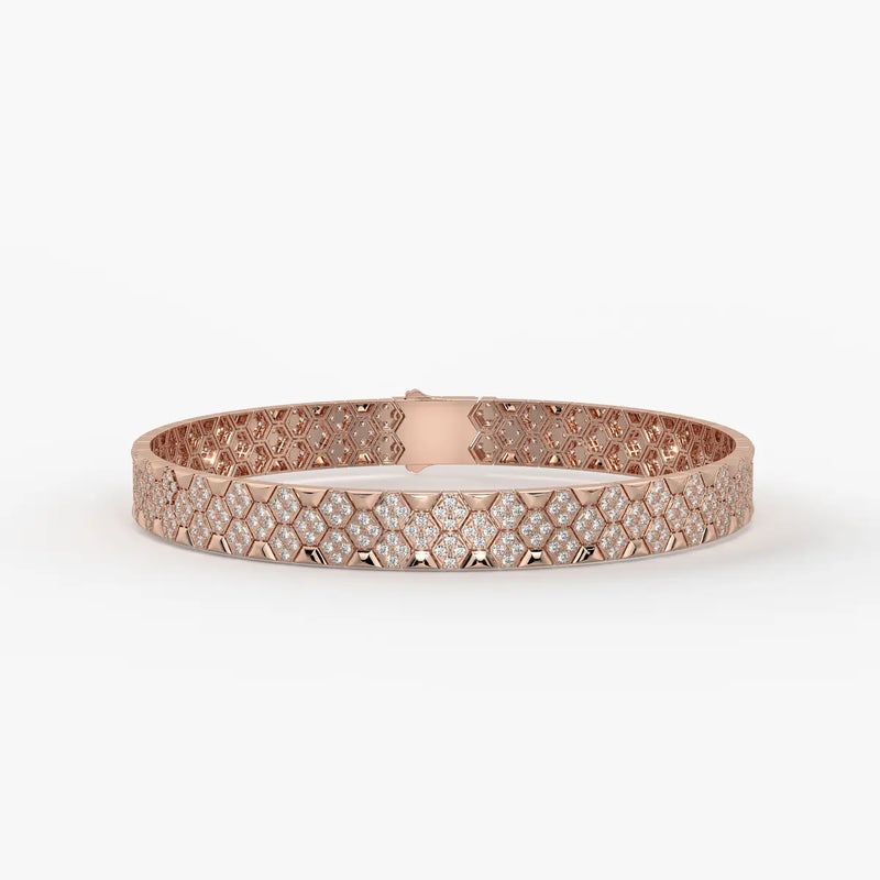 Hexoro Crown Mosaic Bracelet for Men