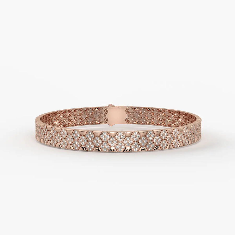 Hexoro Crown Mosaic Bracelet for Men
