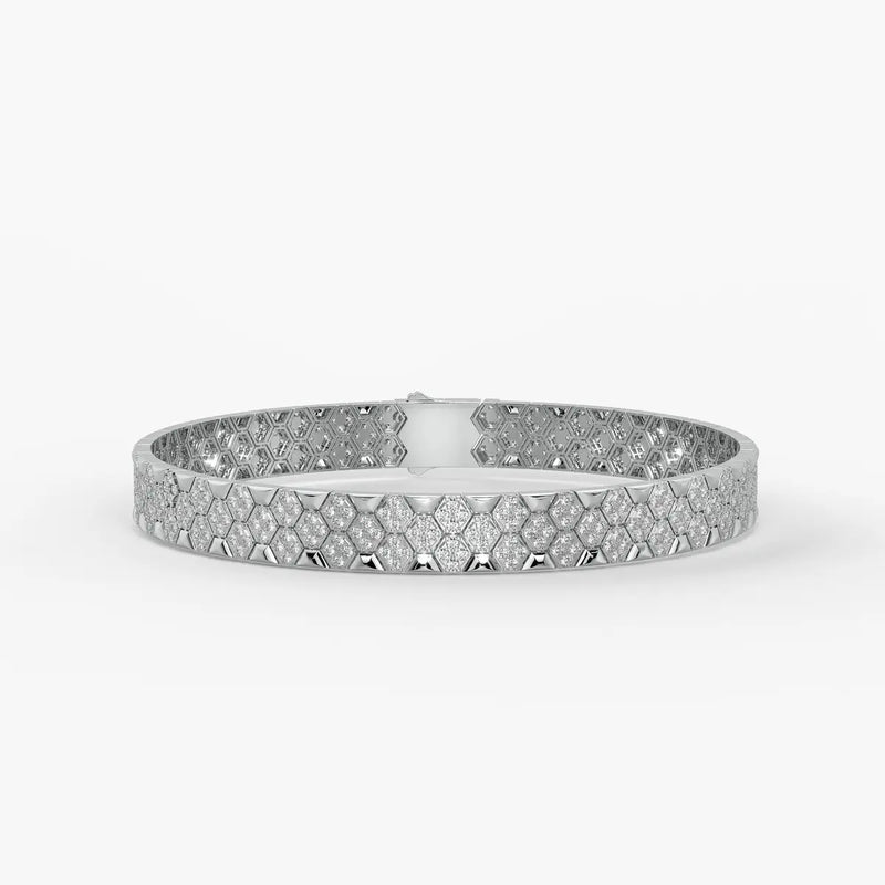 Hexoro Crown Mosaic Bracelet for Men