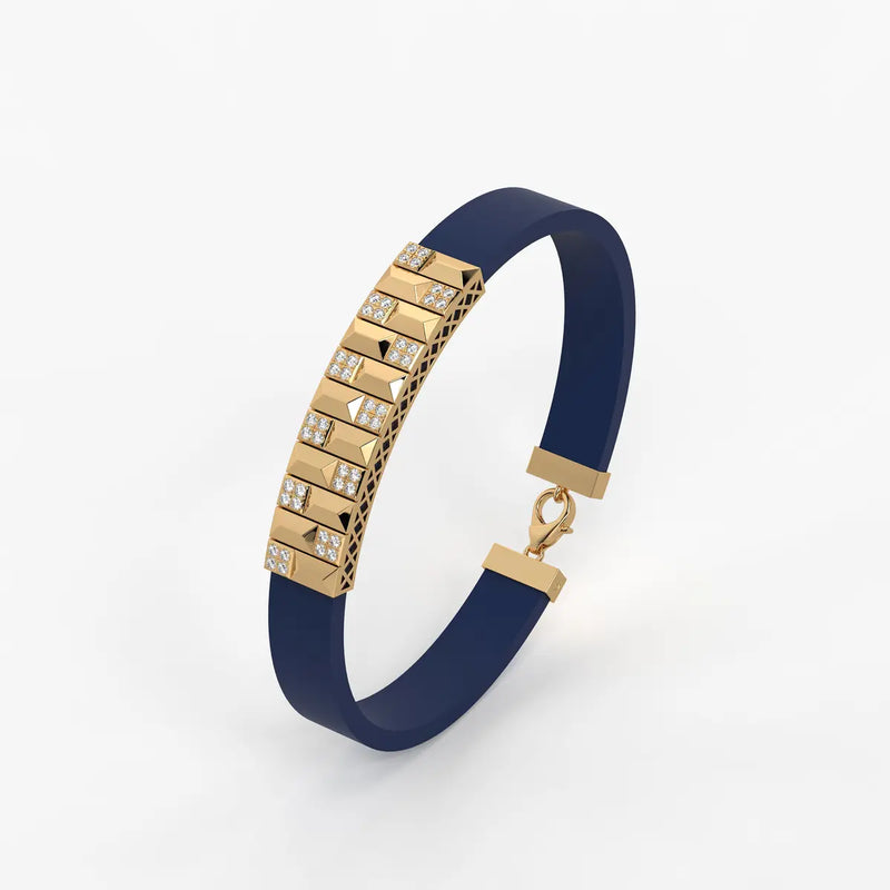 Vortan Crest Prism Block Bracelet for Men