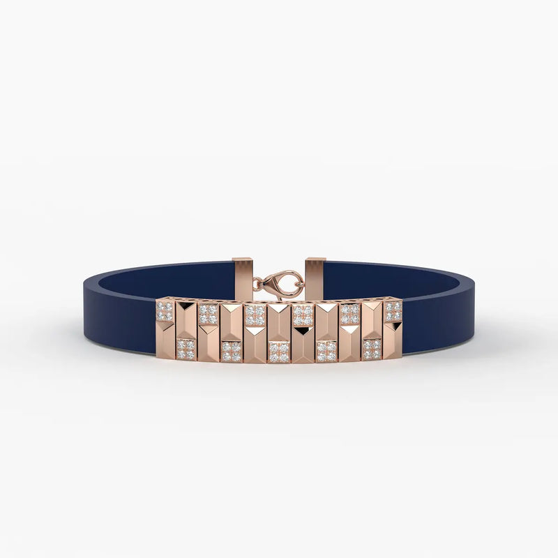 Vortan Crest Prism Block Bracelet for Men