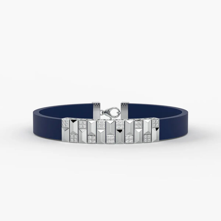 Vortan Crest Prism Block Bracelet for Men