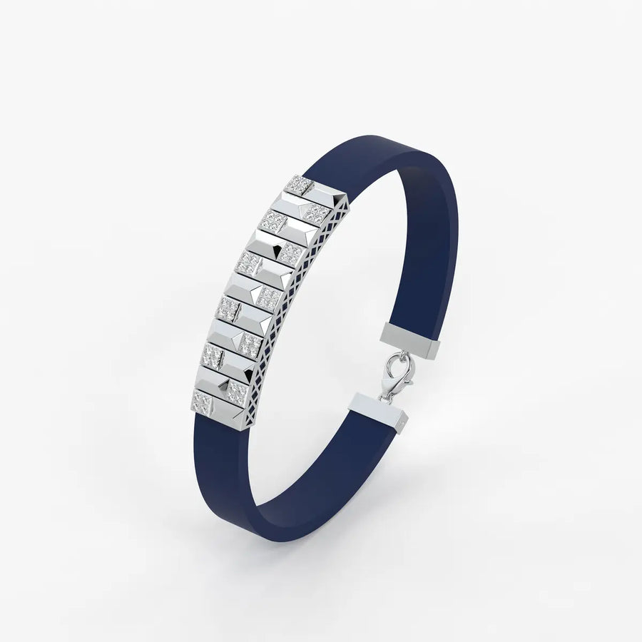 Vortan Crest Prism Block Bracelet for Men