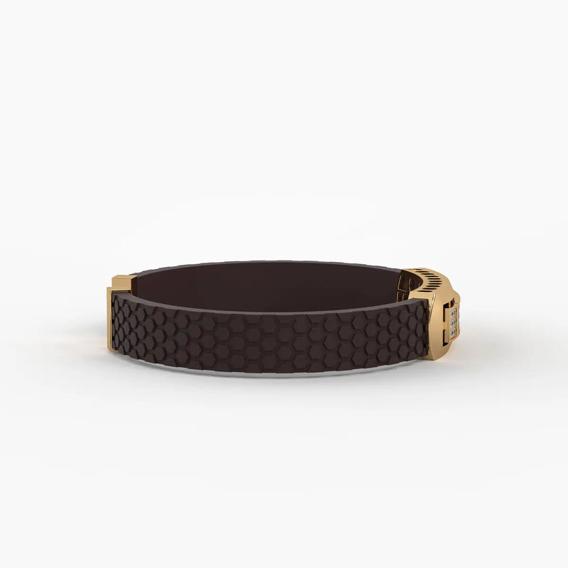 Averon Crest Triple Panel Bracelet for Men