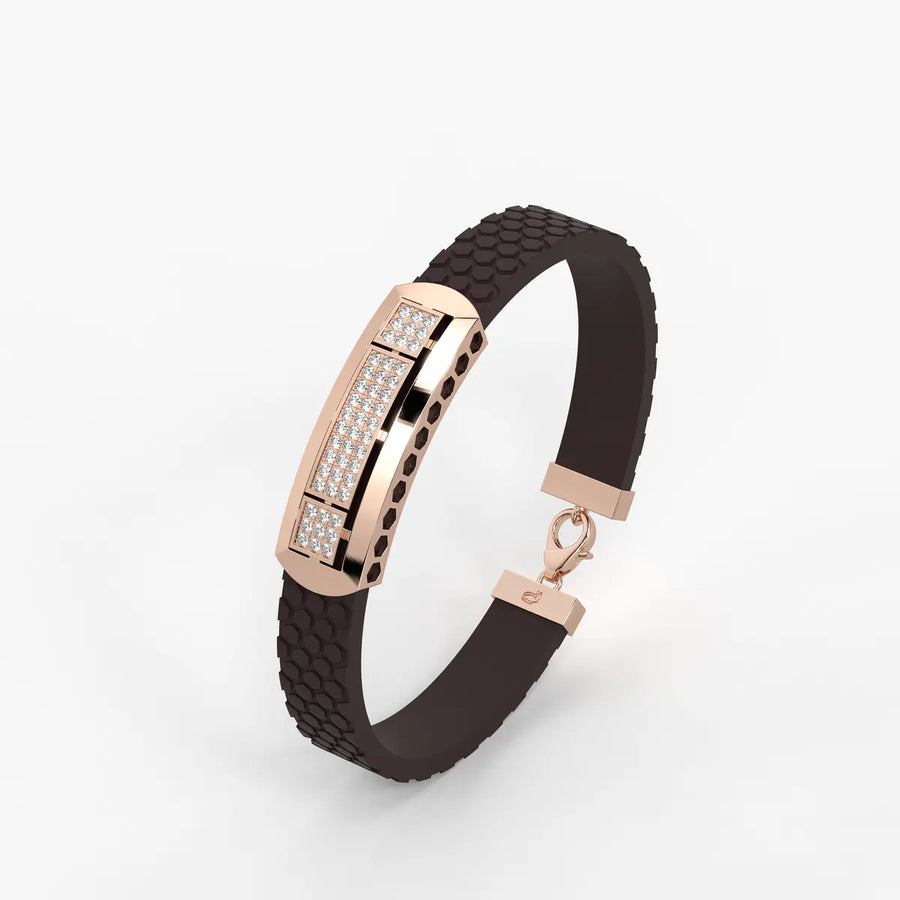 Averon Crest Triple Panel Bracelet for Men