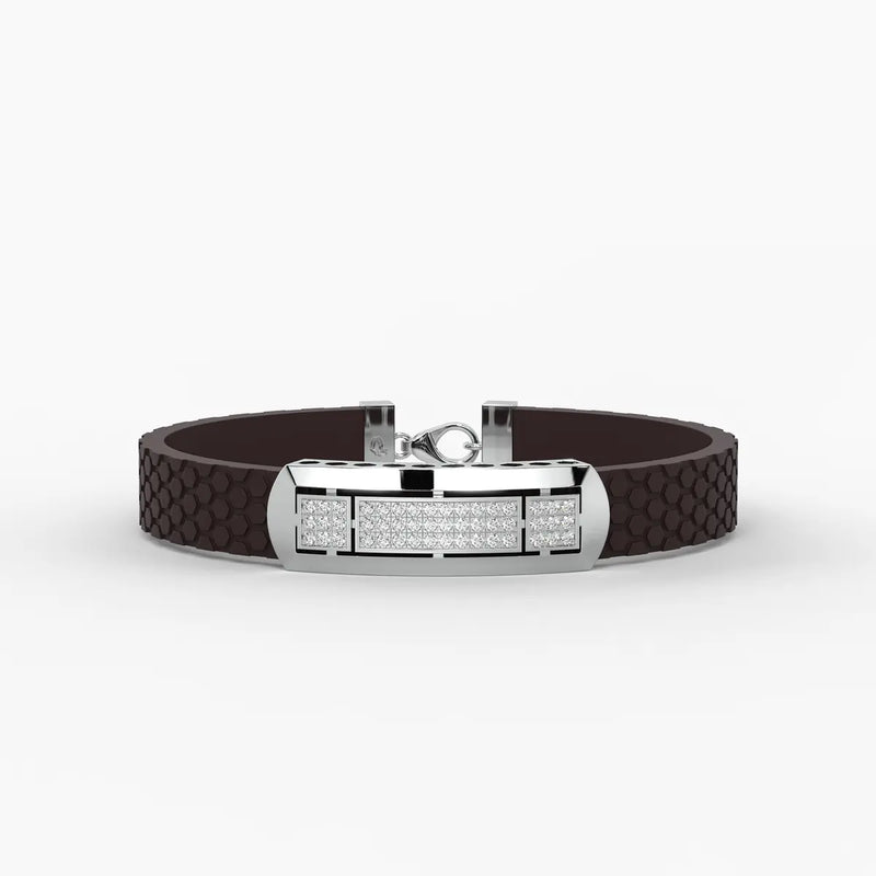 Averon Crest Triple Panel Bracelet for Men