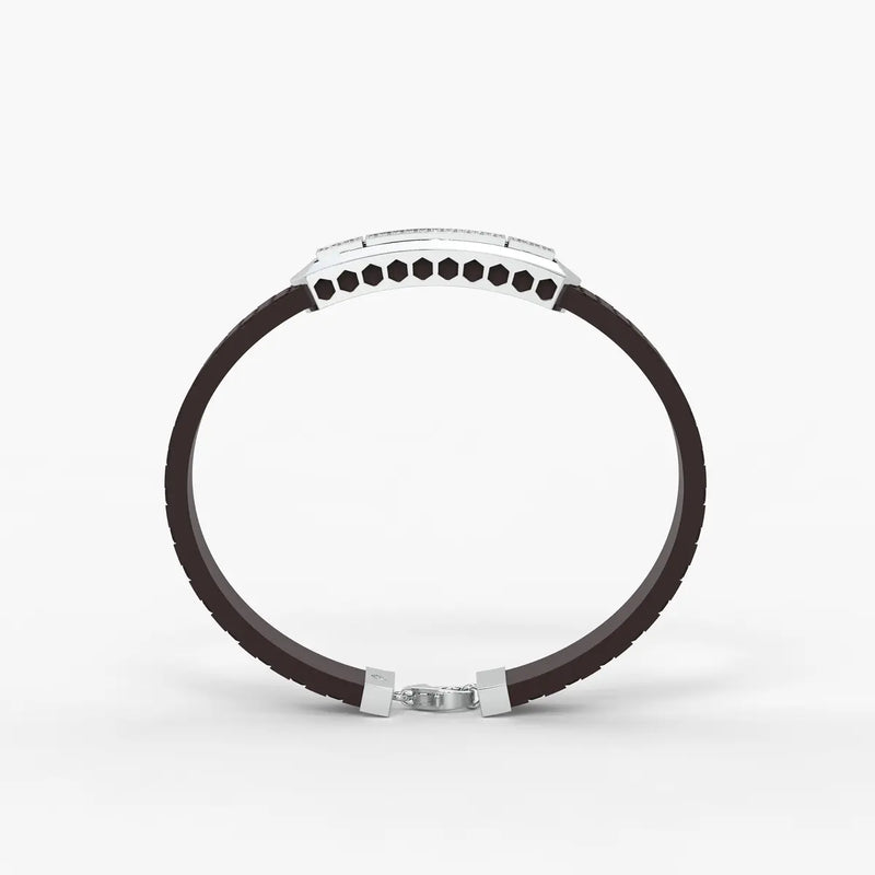 Averon Crest Triple Panel Bracelet for Men