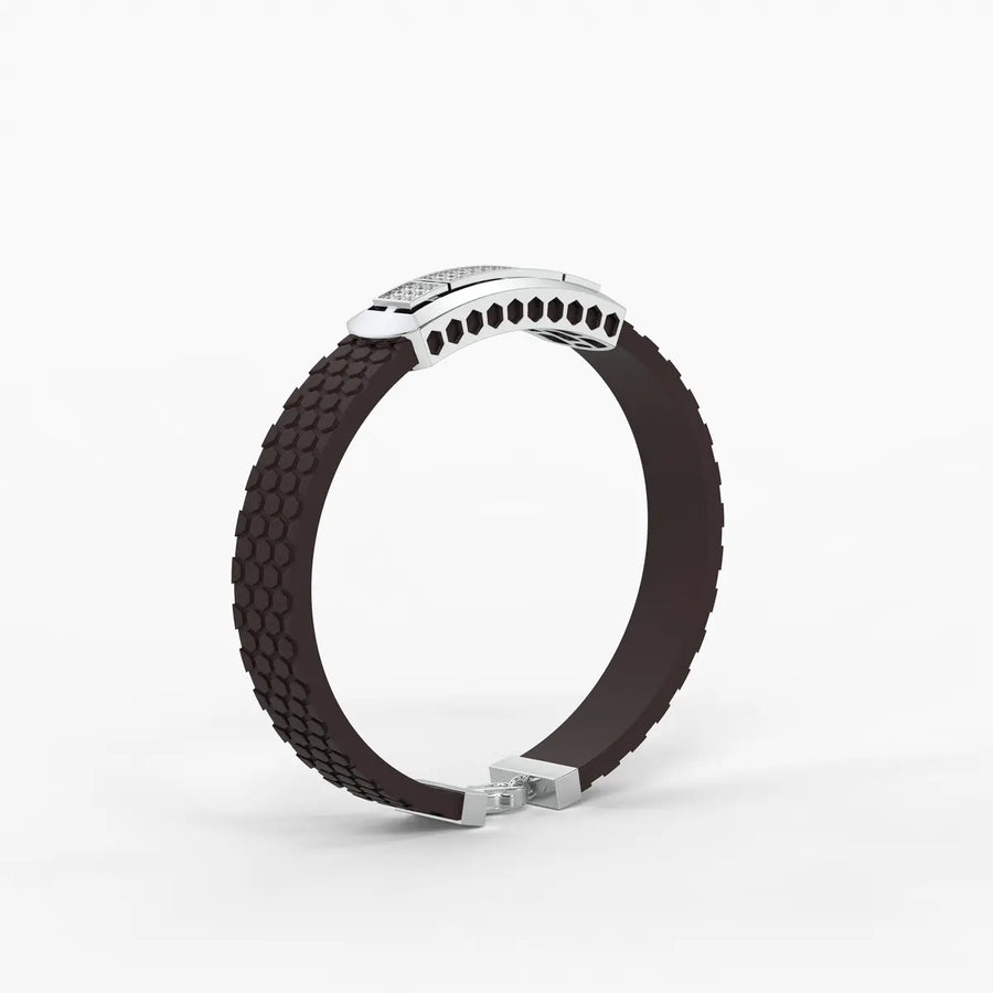 Averon Crest Triple Panel Bracelet for Men