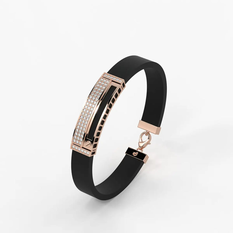 Zorvan Lockframe Diamond Bracelet