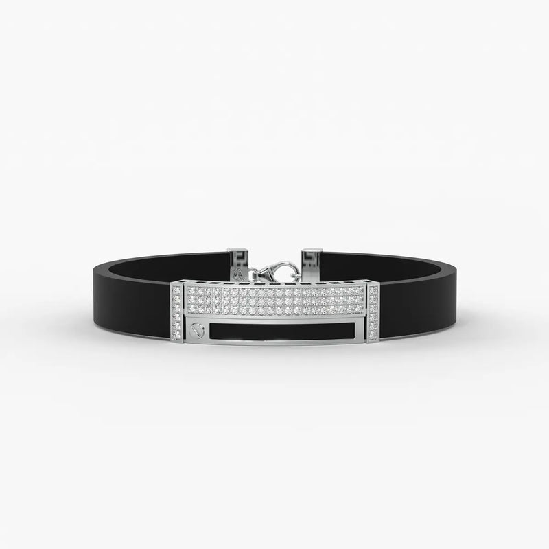 Zorvan Lockframe Diamond Bracelet