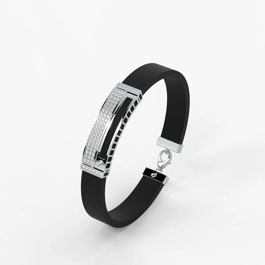 Zorvan Lockframe Diamond Bracelet