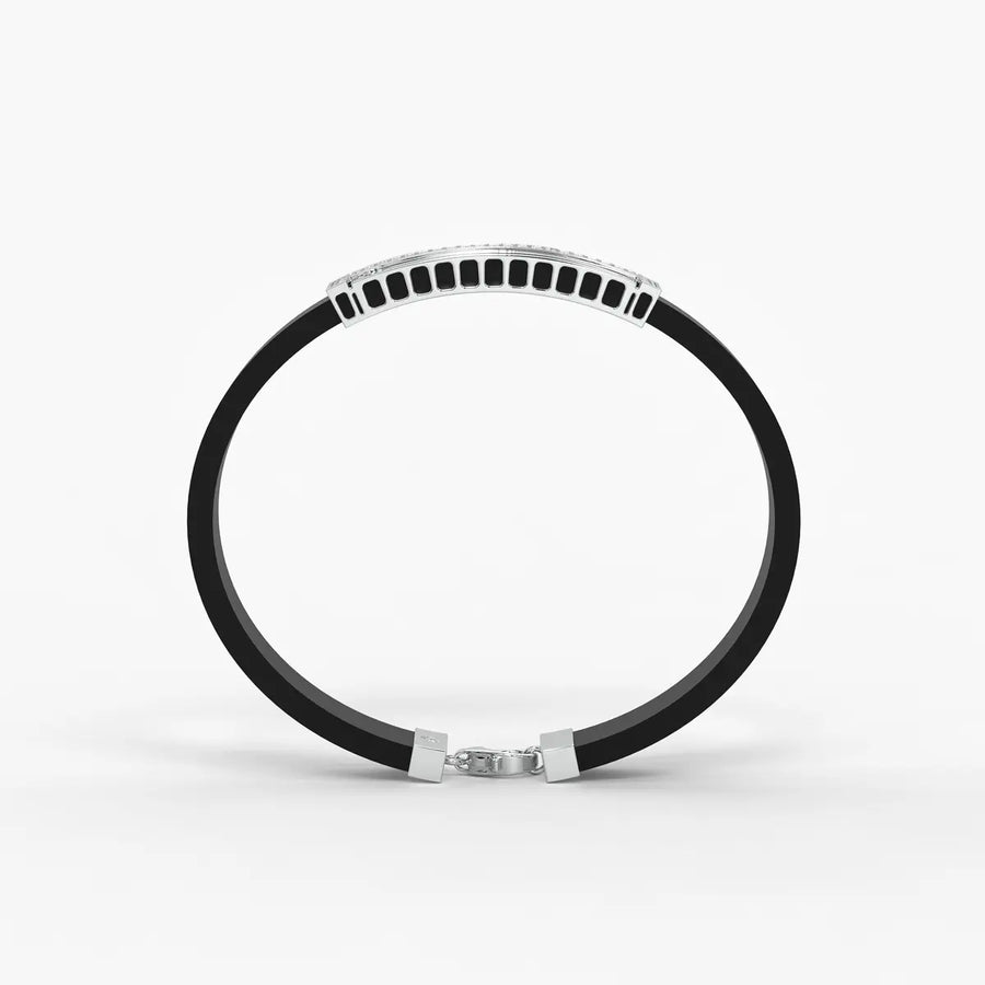 Zorvan Lockframe Diamond Bracelet