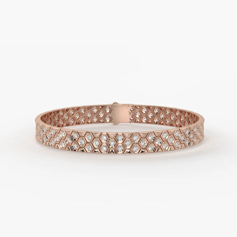 HexaGlint Royale Grid Bracelet for Men