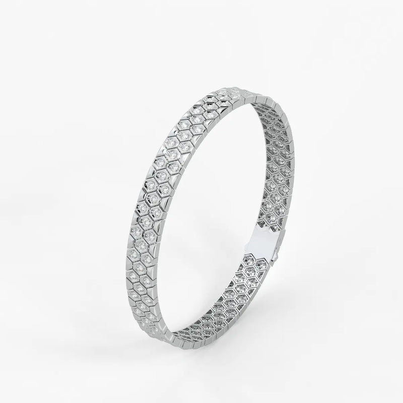 HexaGlint Royale Grid Bracelet for Men