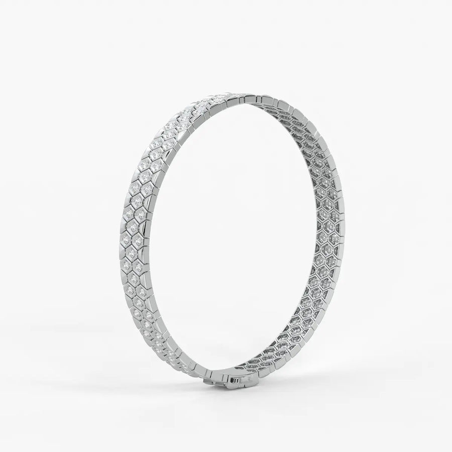 HexaGlint Royale Grid Bracelet for Men
