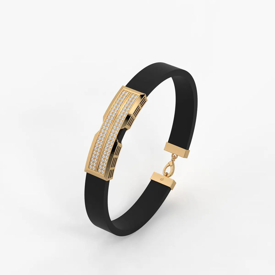 Zayron Dual Crest Command Bracelet for Men