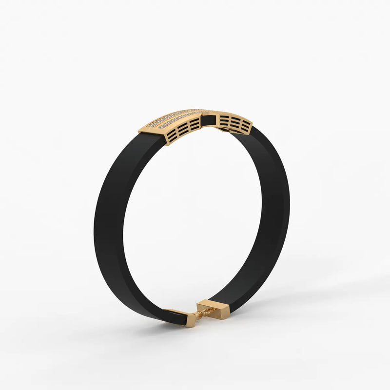 Zayron Dual Crest Command Bracelet for Men