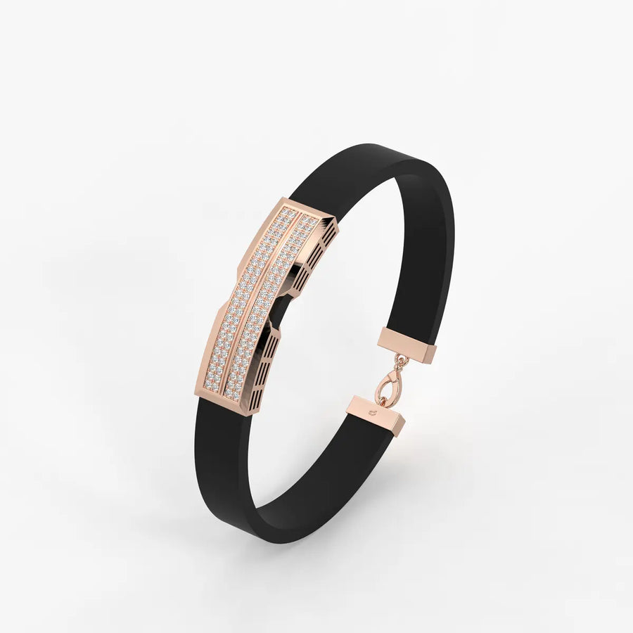 Zayron Dual Crest Command Bracelet for Men