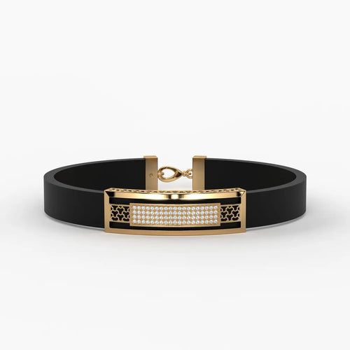 Zyron Edge Luxe Bar Bracelet For Men