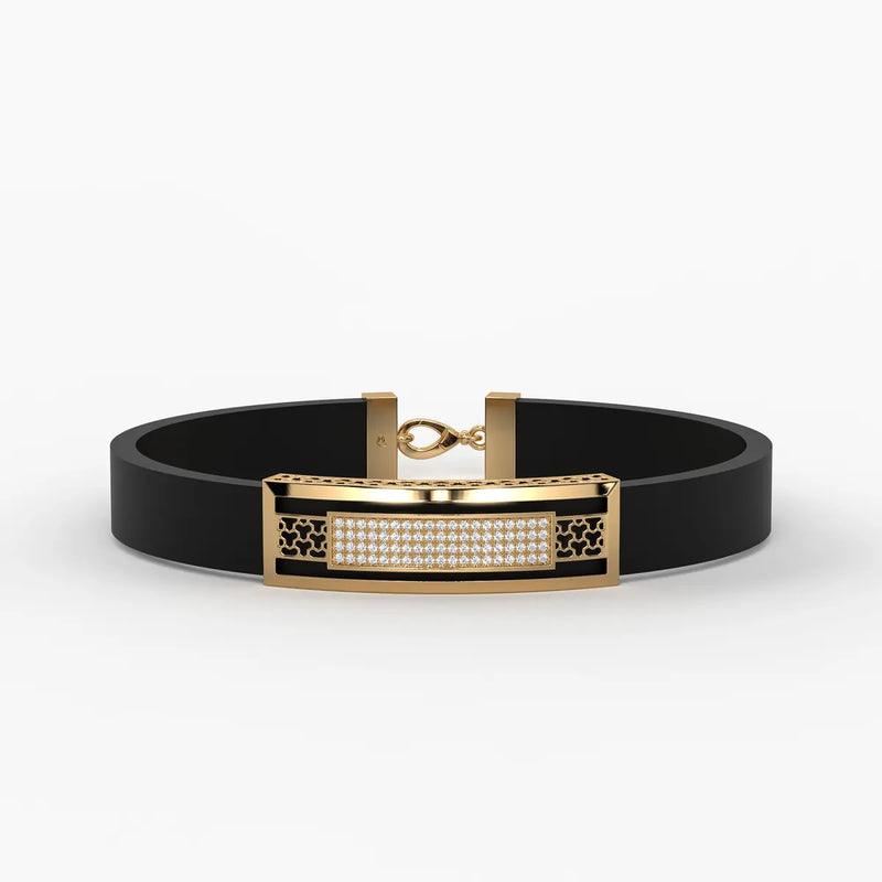 Zyron Edge Luxe Bar Bracelet For Men