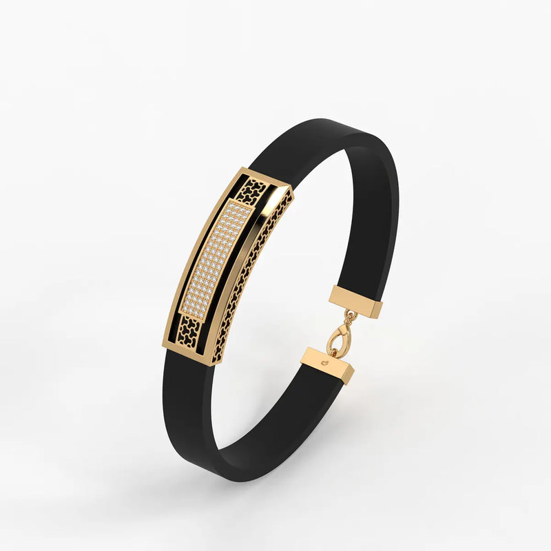 Zyron Edge Luxe Bar Bracelet For Men