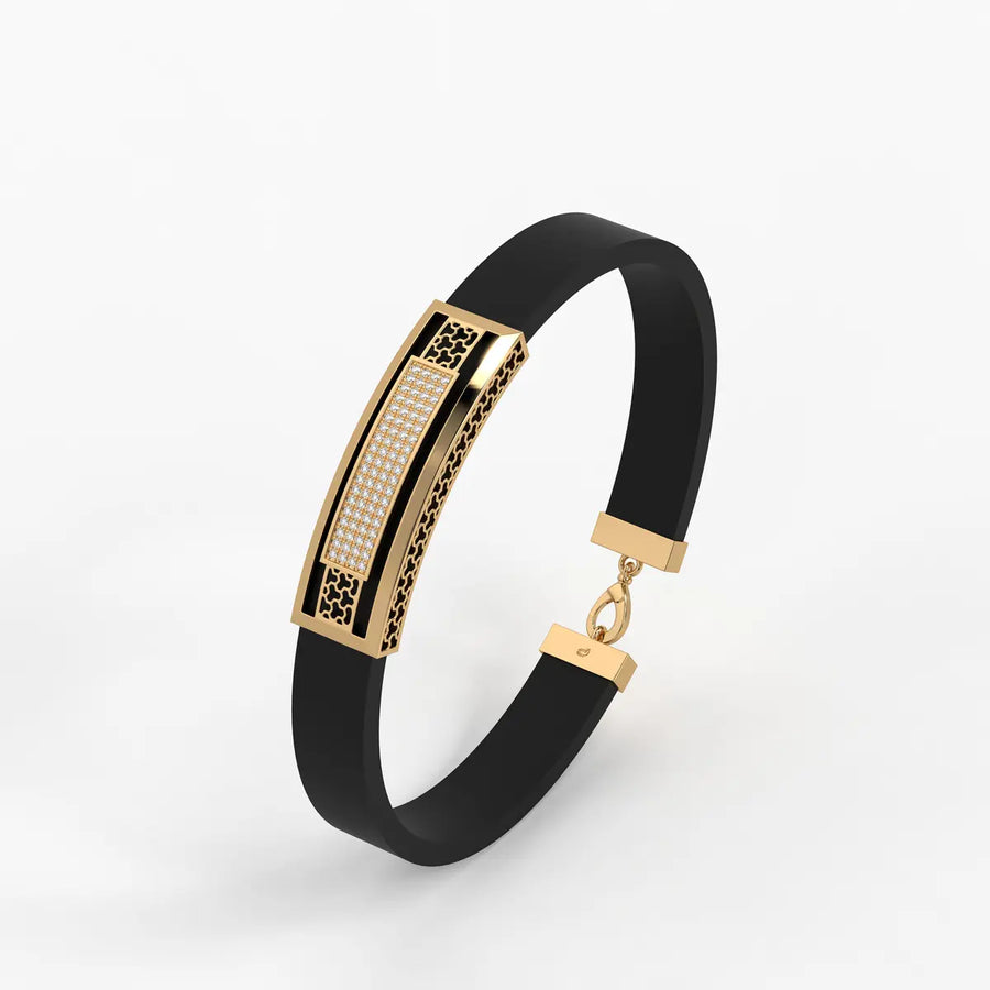 Zyron Edge Luxe Bar Bracelet For Men