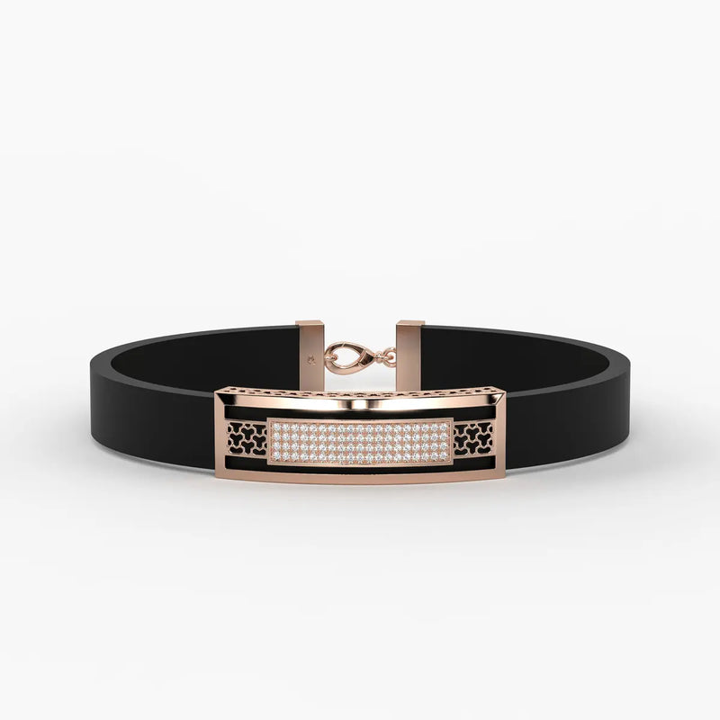 Zyron Edge Luxe Bar Bracelet For Men