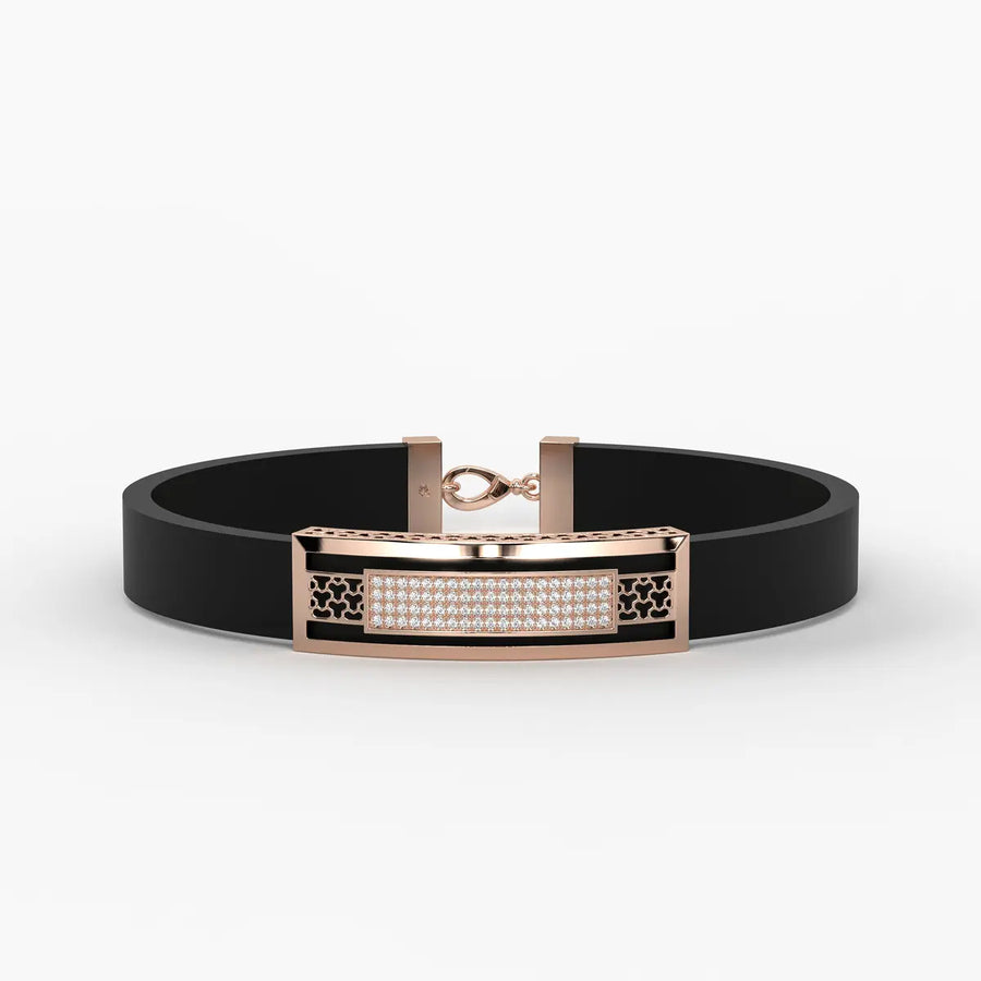 Zyron Edge Luxe Bar Bracelet For Men