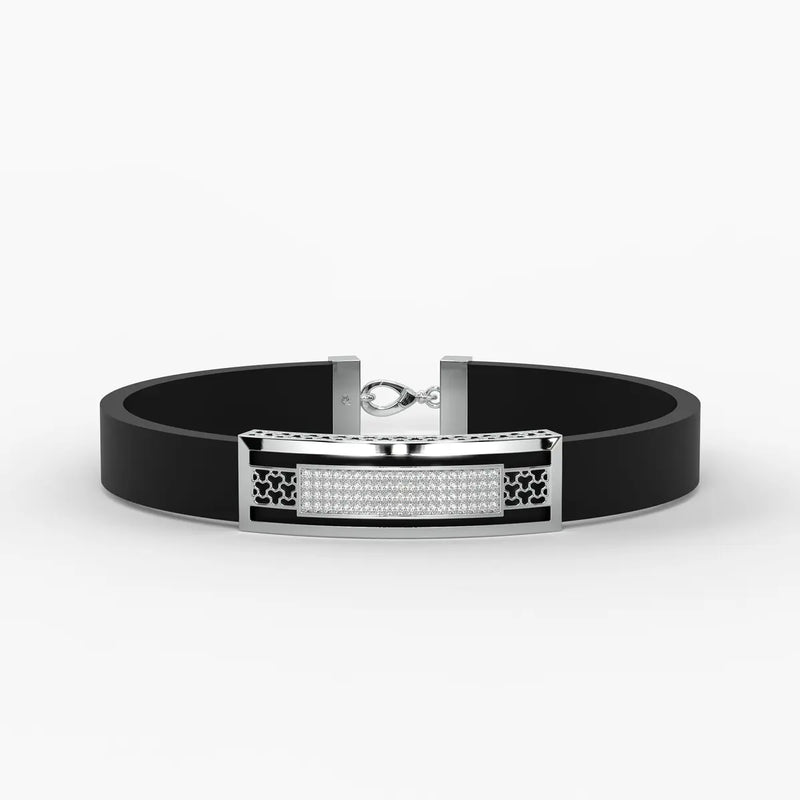 Zyron Edge Luxe Bar Bracelet For Men